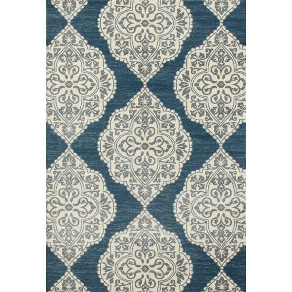 Art Carpet 8 X 10 Ft. Arabella Collection Medallion Woven Area Rug, Blue 841864102960